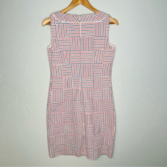 NWT! Talbots 100% Cotton Sleeveless PATCHWORK SHIFT DRESS. Size 2. - Picture 7 of 16
